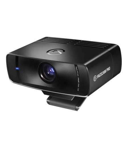 Elgato Facecam Pro Webcam, 8 MP Sensor Resolution, UHD 4K at up to 60 fps, Sony STARVIS 1/1.8" CMOS Image Sensor, 90° Diagonal Field of View, Black | 10WAB9901