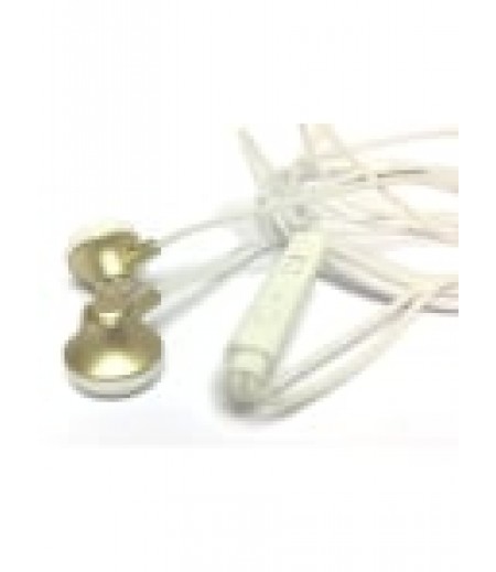 TUTONICA TUTO-C202 STEREO HEADSET WITH THE MICROPHONE - GOLD / WHITE