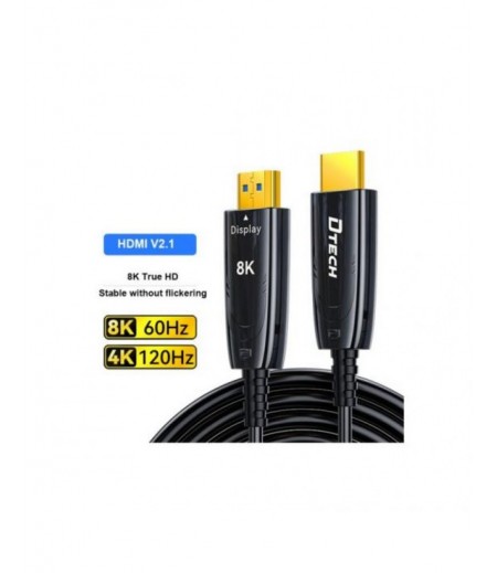 DTECH DT-HOF8020 8K HDMI FIBER CABLE 2.1V 20M