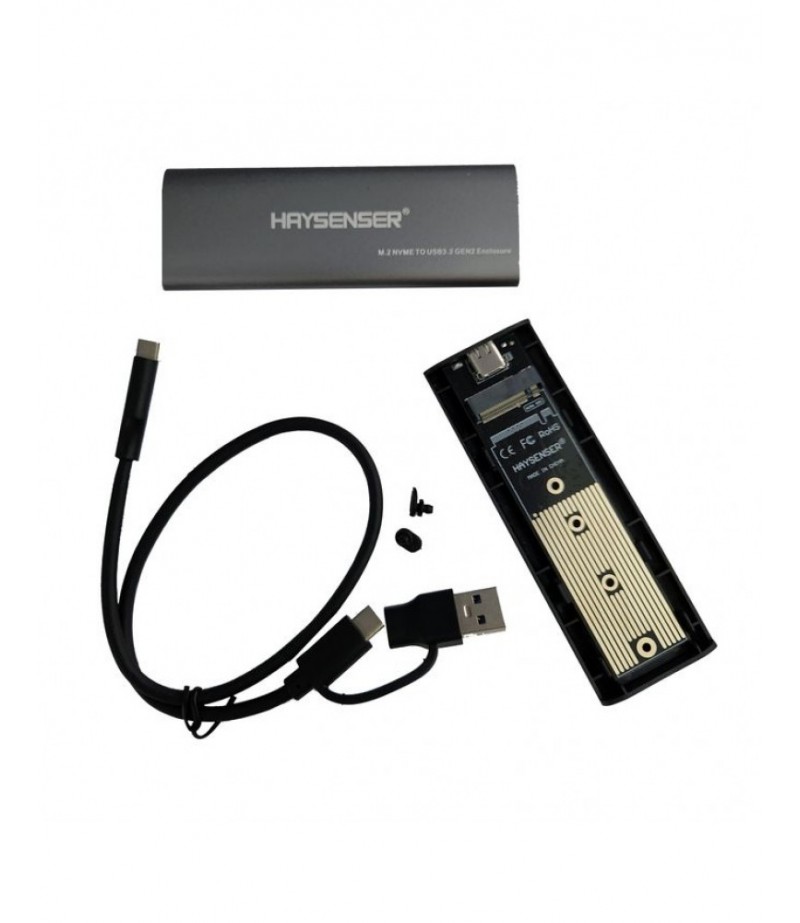 Haysenser M.2 Nvme & M.2 NGFF, M.2 SSD to USB3.1 Enclosure