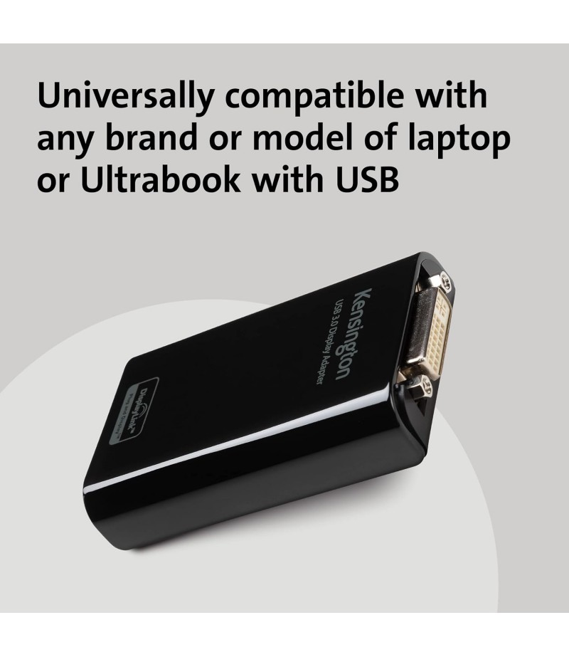 KENSINGTON USB 3.0 Multi-Display Adapter ( ADD SCREEN to Notebooks ) K33974WW