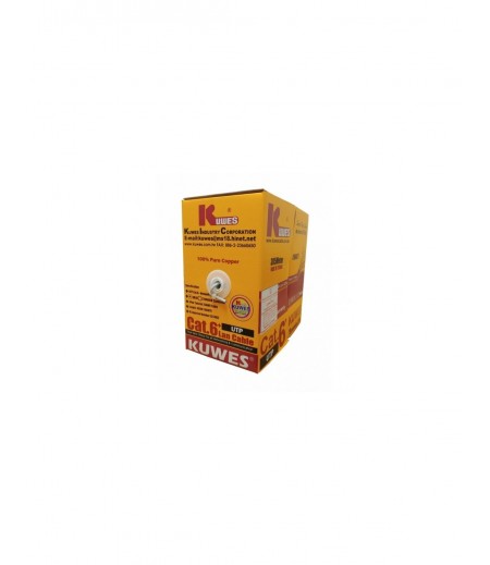 KUWES CAT6 CABLE 24AWG COPPER TURBO UTP 305M