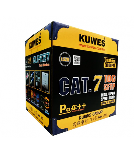 KUWES CAT7 CABLE SFTP 305 METER  PVC