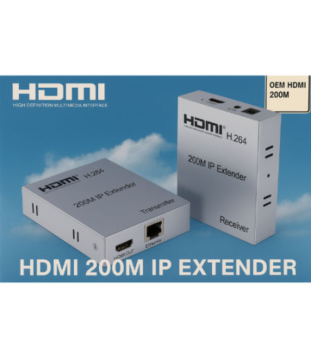 OEM HDMI 200m ip extender