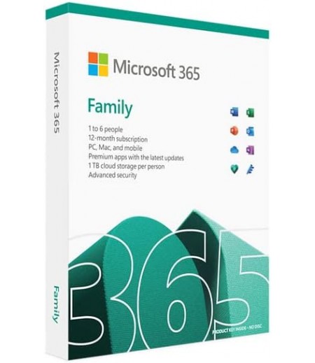 Microsoft 365 Family upto 6 Users -1 Year -6GQ-01558