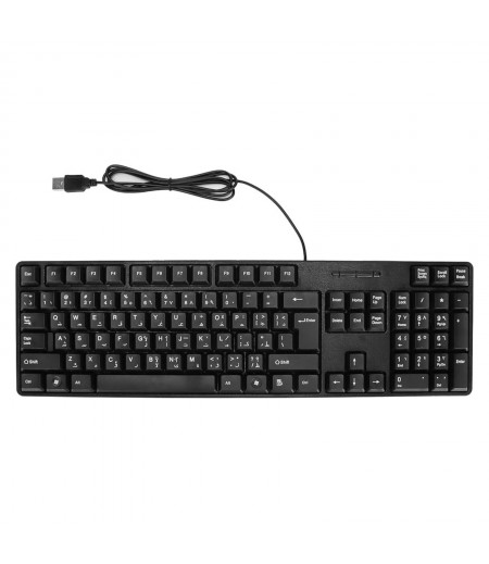 Kensington Spill Resistant KeyBoard WIRED ENGLISH ARABIC K1500109AB