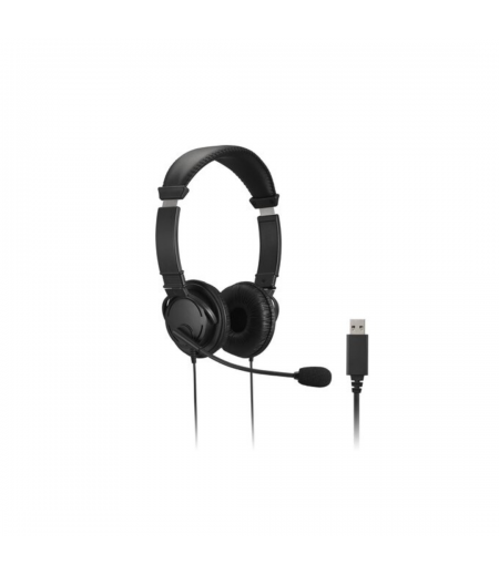 Kensington Classic Headset with Mic, Volume and USB C + USB 3.0 ADAPTOR K33065WWE
