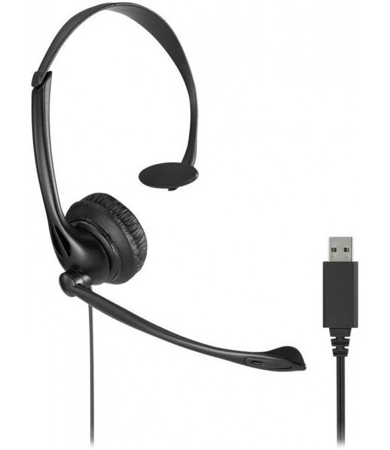 Kensington Classic USB-A Mono Headset with Mic and Volume Control K80100WW