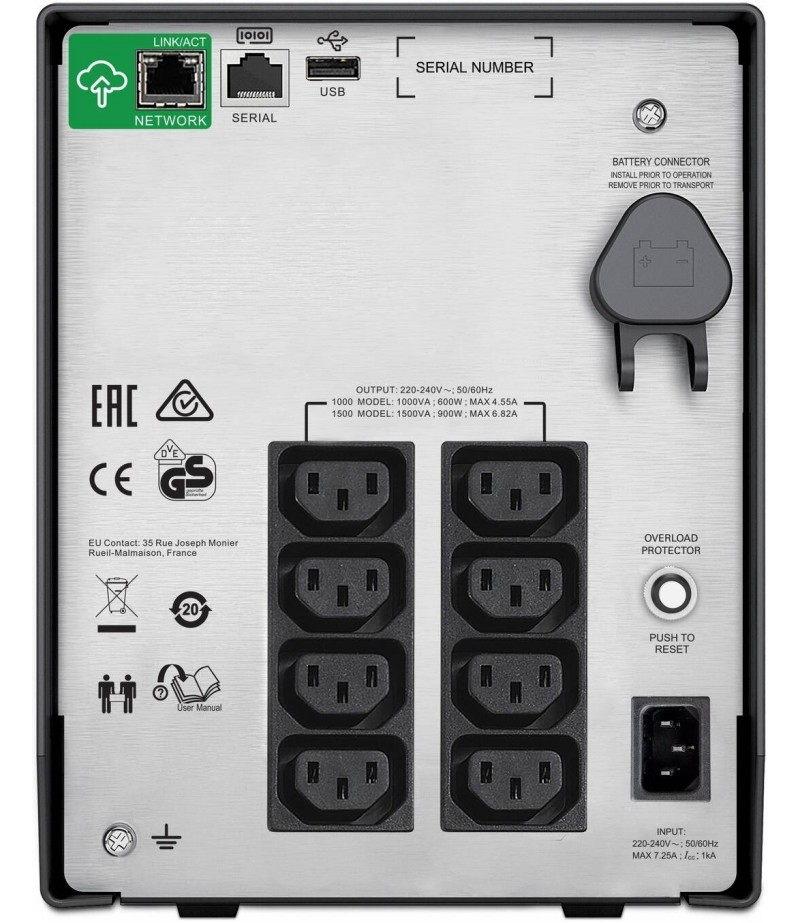 APC Smart-UPS C 1500VA LCD 230V With Smart Connect (SMC1500IC) 