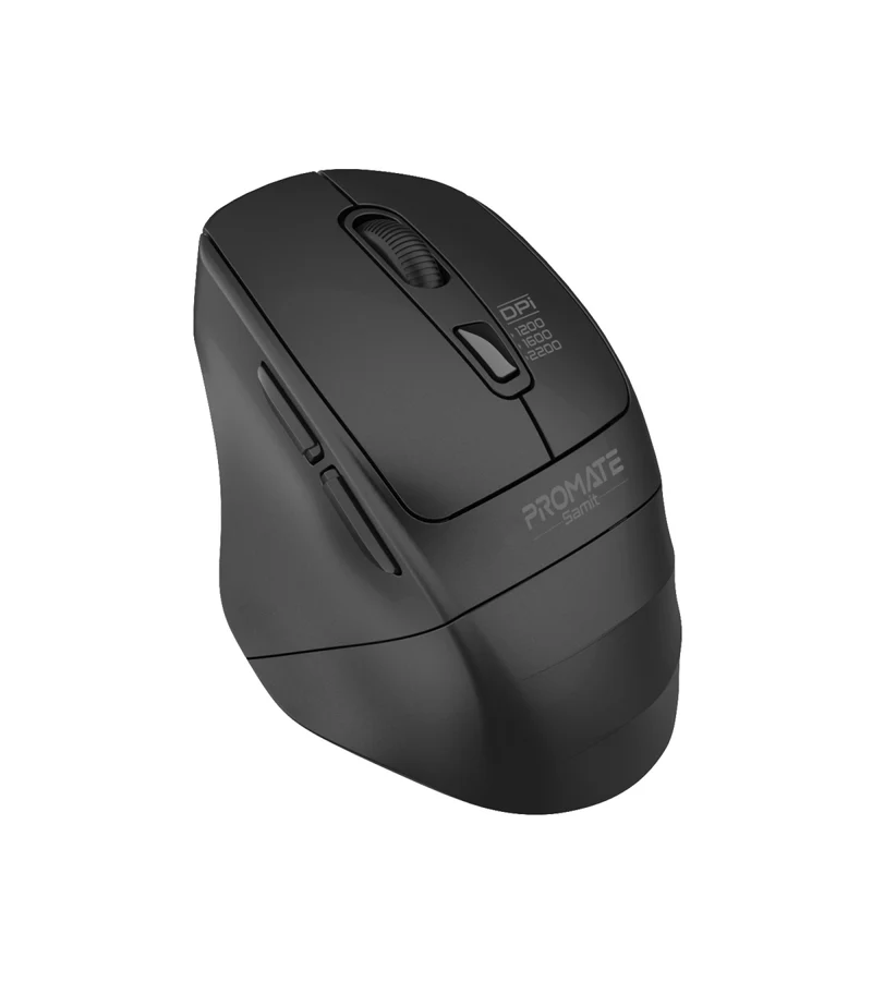 Samit.black 2200 DPI Ergonomic Wireless Optical Mouse, Silent Keys rated For 3 Million Key Strokes