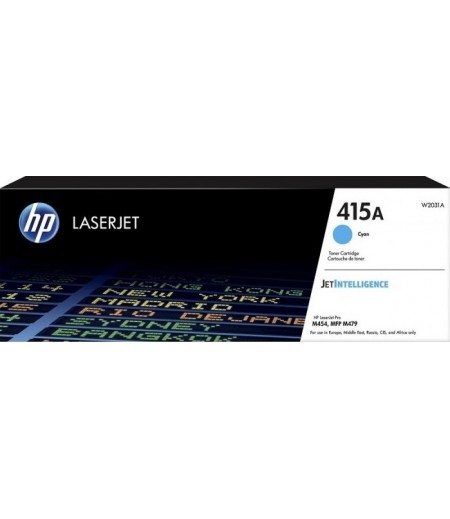 HP 415A Original LaserJet Toner Cartridge - Cyan | W2031A