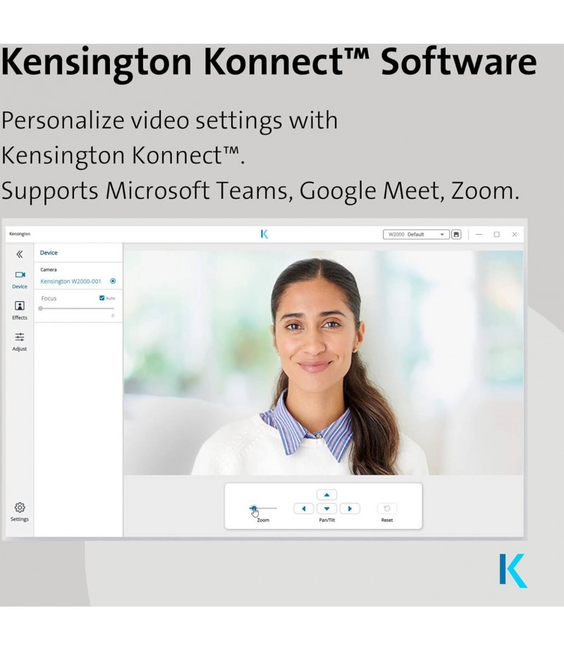 Kensington W2050 Pro 1080p Auto Focus Webcam K81176WW