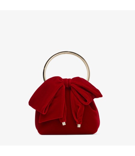 Red bug Velvet bag