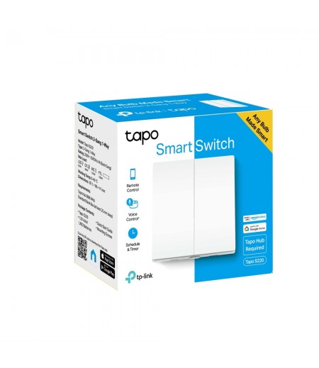 TP-LINK TAPO SMART LIGHT SWITCH 2 GANG 1 WAY - TAPO S220