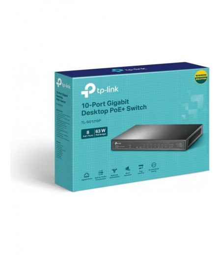 TP-LINK TL- SG1210P 8PORT SWITCH