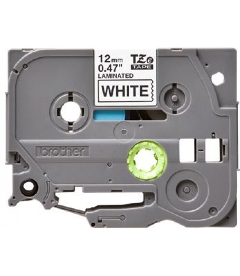 Brother tape 12mm black on white tz-231
