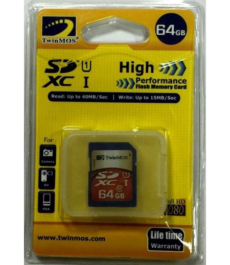 TWIN MOS 64 GB CLASS 10 UHS-I SDXC CARD
