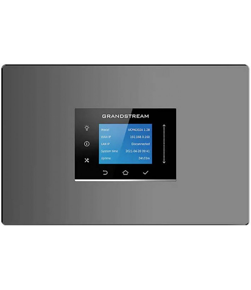 Grandstream UCM6302A IP PBX, Up to 1500 Users & 200 Concurrent Calls, Grandstream SIP Endpoints, 3 Gigabit Auto Sensing RJ45 Network Ports, Security Protection with Secure Boot, Gray | UCM6302A