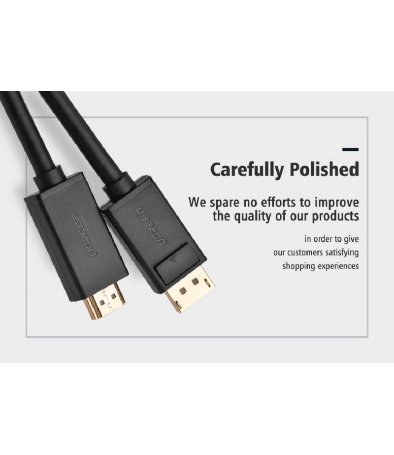 UGREEN DP Male to HDMI Male Cable 1.5m (Black) 10239