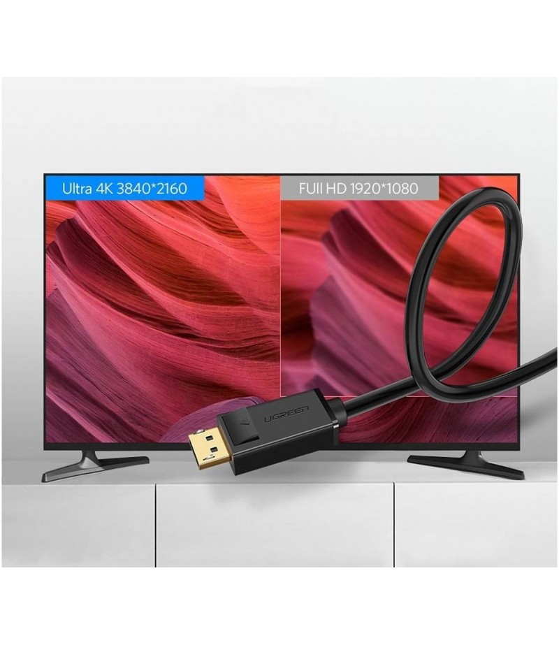UGREEN DP Male to Male Cable 1.5m (Black) 10245