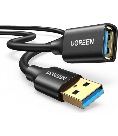 UGREEN USB-A Male to USB-A Female Extension Cable Black 1m 10368