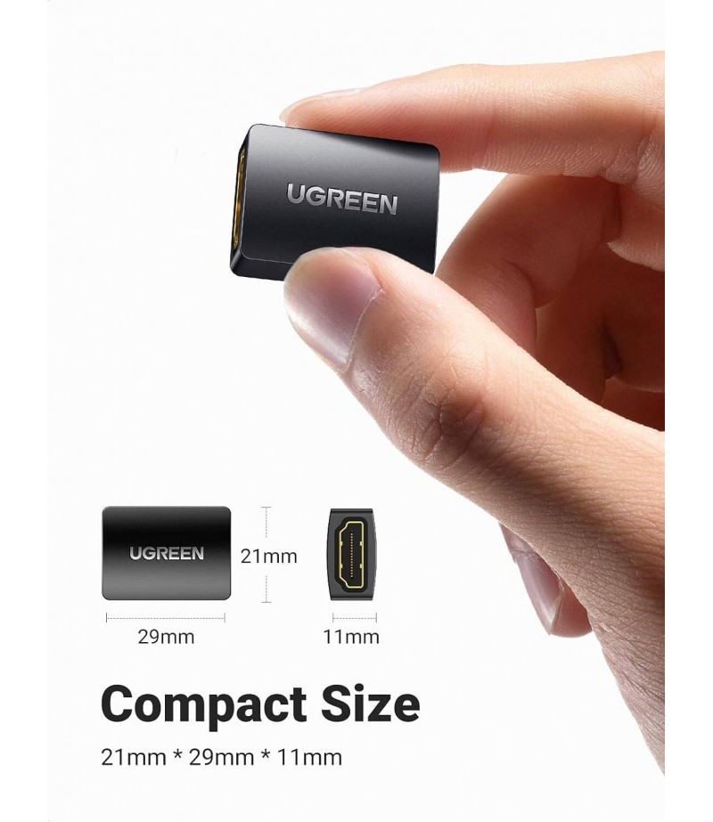 UGREEN HDMI Female to Female Adapter (Black) 20107