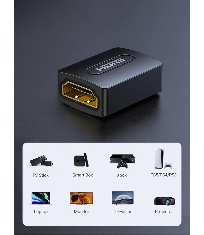 UGREEN HDMI Female to Female Adapter (Black) 20107