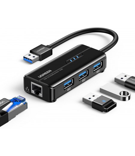 UGREEN USB 3.0 Hub with Gigabit Ethernet Adapter 20265