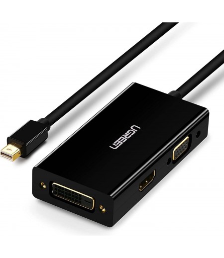 UGREEN Mini DP to HDMI/VGA/DVI Converter (Black) 20418