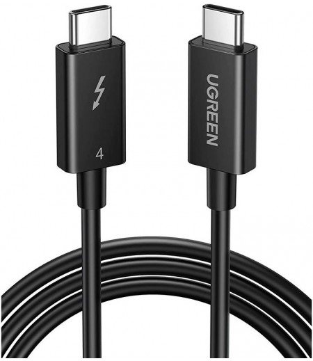 UGREEN USB-C to USB-C Thunderbolt 4 Cable 0.8m (Black) 8K 30389