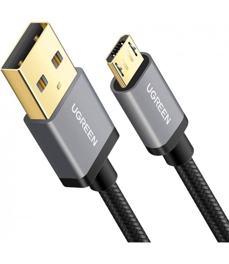 UGREEN Micro USB Data Cable Aluminum Case with Braid 2m (Black gray) 30652
