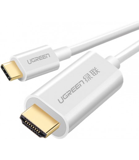 UGREEN USB Type C to HDMI Cable Male to Male ABS Case 1.5m (White) 30841