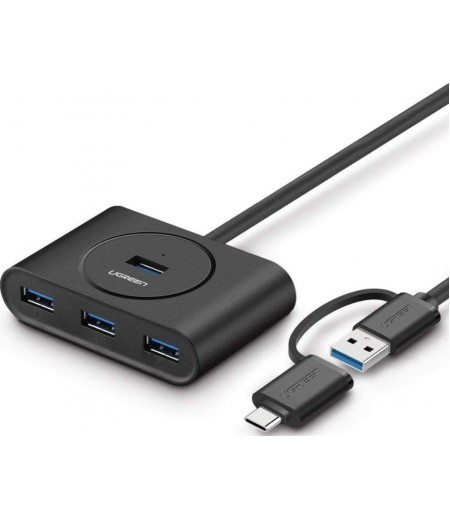 UGREEN USB 3.0 Hub with USB-C Port 1m (Black) 40850