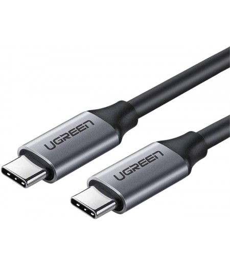 UGREEN USB 3.1 Type C Male to Type C Male Cable Nickel Plating Aluminum Shell 1.5m (Gray) 50751