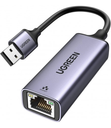UGREEN USB to RJ45 Ethernet Adapter Aluminum Case (Space Gray) 50922