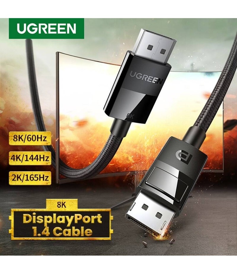 UGREEN DP Male to Male Cable Braided 5 m 80394