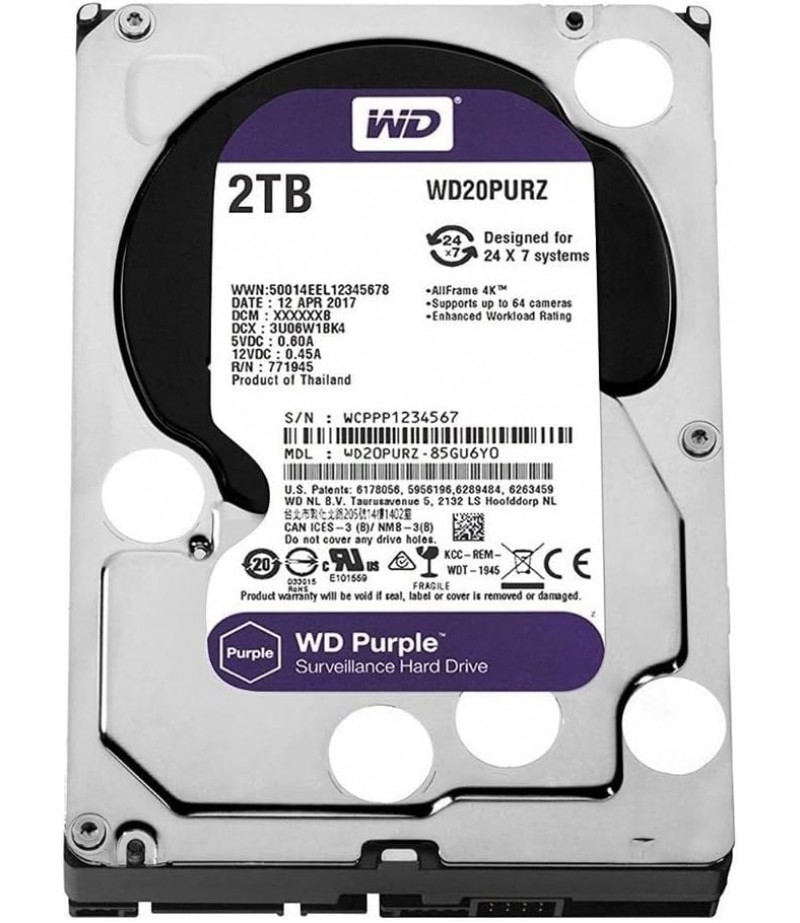 Western digital hard drive 2tb purple 5400rpm