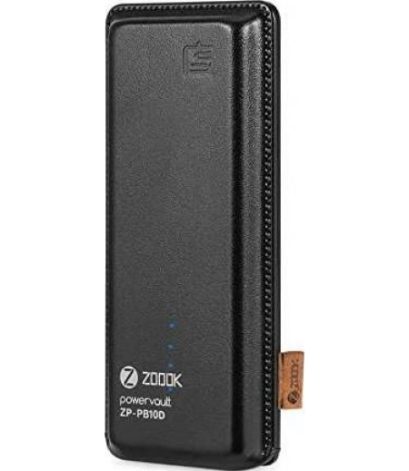 Zoook 10000mAH Power Bank with Battery Indicators (Black) | ZP-PB10D