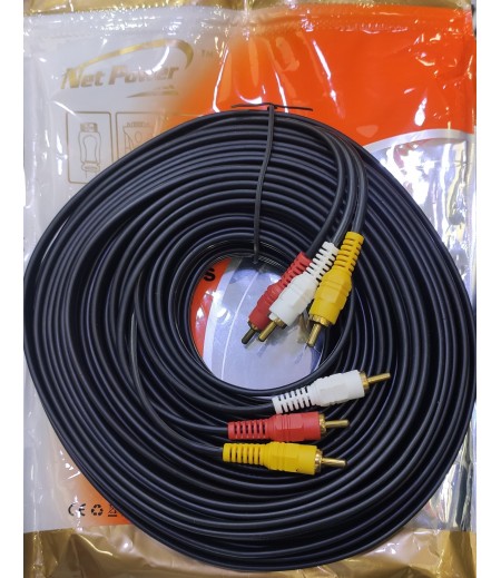 NETPOWER 3 RCA CABLE 20M