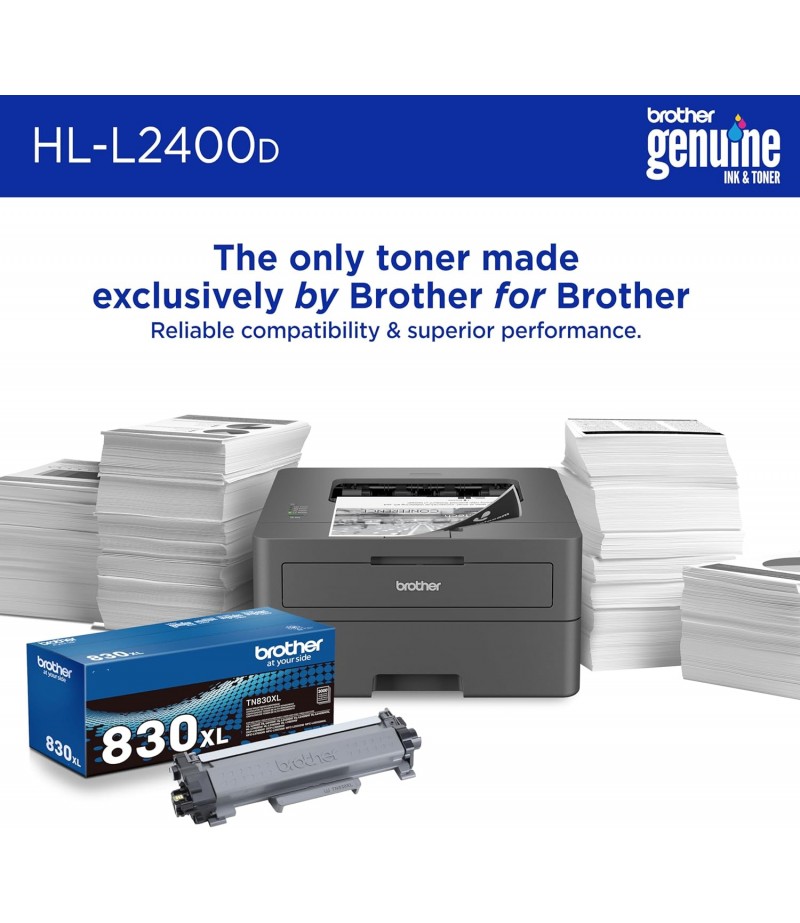 Brother HL-L2400D Compact Double Sided Printing Monochrome Laser Printer