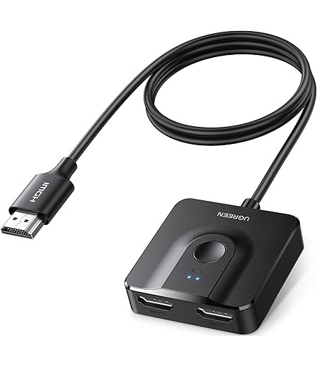 UGREEN 2 In 1 Out HDMI Switcher 4K@60Hz 50966